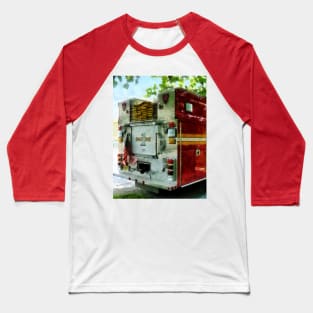 Firemen - Back of Fire Truck Baseball T-Shirt